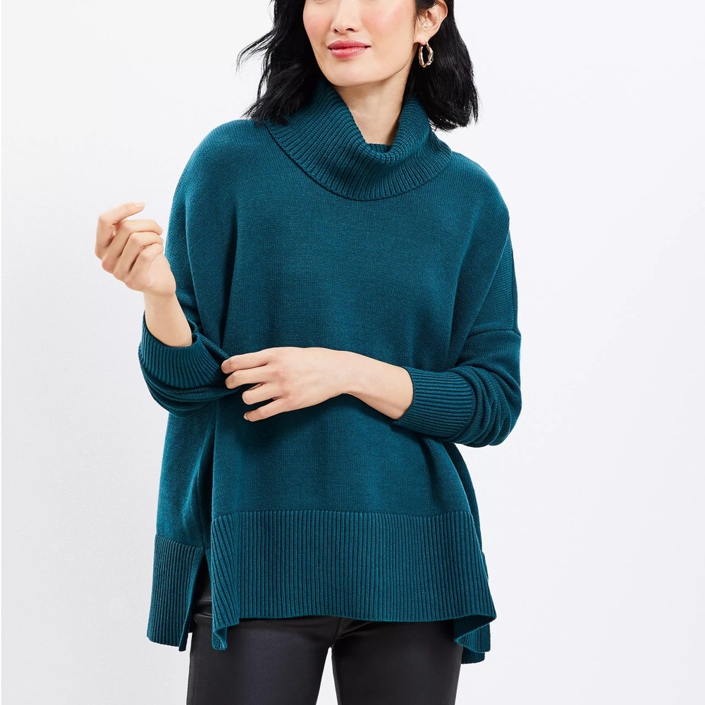 LOFT - Turtleneck Tunic Sweater Sz XLP